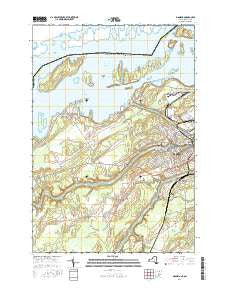Massena New York Current topographic map, 1:24000 scale, 7.5 X 7.5 Minute, Year 2016