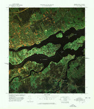 Massena Port of Entry New York Historical topographic map, 1:25000 scale, 7.5 X 7.5 Minute, Year 1977