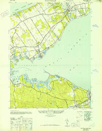 Mattituck New York Historical topographic map, 1:24000 scale, 7.5 X 7.5 Minute, Year 1947
