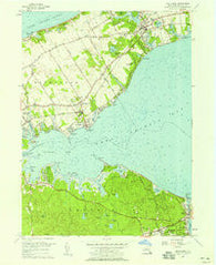 Mattituck New York Historical topographic map, 1:24000 scale, 7.5 X 7.5 Minute, Year 1956