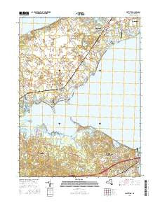 Mattituck New York Current topographic map, 1:24000 scale, 7.5 X 7.5 Minute, Year 2016