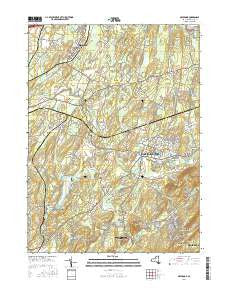Maybrook New York Current topographic map, 1:24000 scale, 7.5 X 7.5 Minute, Year 2016