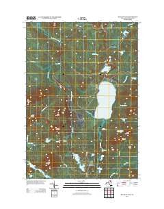 Meacham Lake New York Historical topographic map, 1:24000 scale, 7.5 X 7.5 Minute, Year 2013