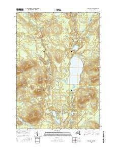 Meacham Lake New York Current topographic map, 1:24000 scale, 7.5 X 7.5 Minute, Year 2016