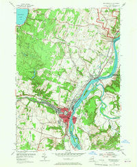 Mechanicville New York Historical topographic map, 1:24000 scale, 7.5 X 7.5 Minute, Year 1954