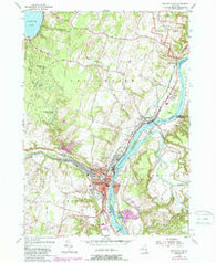 Mechanicville New York Historical topographic map, 1:24000 scale, 7.5 X 7.5 Minute, Year 1954