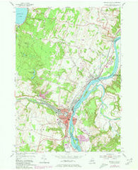 Mechanicville New York Historical topographic map, 1:24000 scale, 7.5 X 7.5 Minute, Year 1954