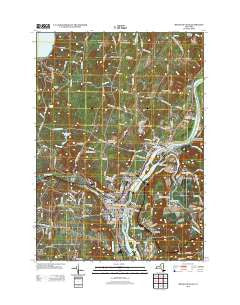 Mechanicville New York Historical topographic map, 1:24000 scale, 7.5 X 7.5 Minute, Year 2013