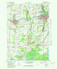 Medina New York Historical topographic map, 1:25000 scale, 7.5 X 7.5 Minute, Year 1980