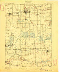 Medina New York Historical topographic map, 1:62500 scale, 15 X 15 Minute, Year 1897