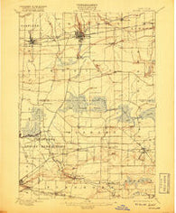 Medina New York Historical topographic map, 1:62500 scale, 15 X 15 Minute, Year 1897