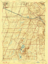 Mendon Ponds New York Historical topographic map, 1:24000 scale, 7.5 X 7.5 Minute, Year 1935
