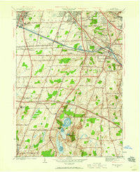 Mendon Ponds New York Historical topographic map, 1:24000 scale, 7.5 X 7.5 Minute, Year 1952