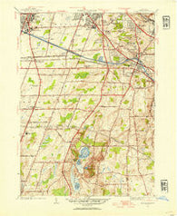 Mendon Ponds New York Historical topographic map, 1:24000 scale, 7.5 X 7.5 Minute, Year 1952