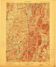 Mettawee Vermont Historical topographic map, 1:125000 scale, 30 X 30 Minute, Year 1903