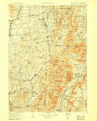 Mettawee Vermont Historical topographic map, 1:125000 scale, 30 X 30 Minute, Year 1903