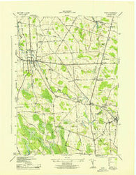 Mexico New York Historical topographic map, 1:31680 scale, 7.5 X 7.5 Minute, Year 1943