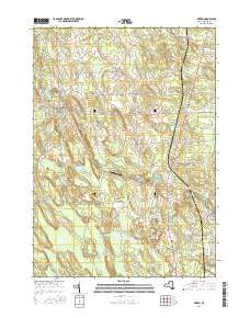 Mexico New York Current topographic map, 1:24000 scale, 7.5 X 7.5 Minute, Year 2016