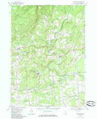 Middle Grove New York Historical topographic map, 1:24000 scale, 7.5 X 7.5 Minute, Year 1967