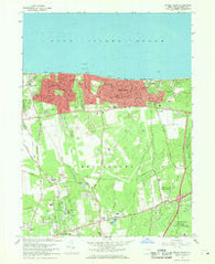 Middle Island New York Historical topographic map, 1:24000 scale, 7.5 X 7.5 Minute, Year 1967