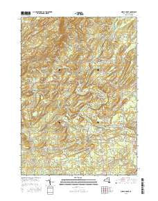 Middle Grove New York Current topographic map, 1:24000 scale, 7.5 X 7.5 Minute, Year 2016