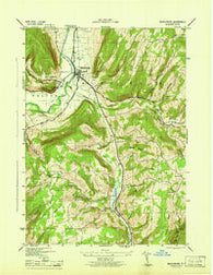 Middleburgh New York Historical topographic map, 1:31680 scale, 7.5 X 7.5 Minute, Year 1946