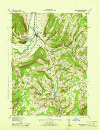 Middleburgh New York Historical topographic map, 1:31680 scale, 7.5 X 7.5 Minute, Year 1946
