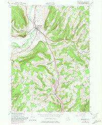 Middleburgh New York Historical topographic map, 1:24000 scale, 7.5 X 7.5 Minute, Year 1944