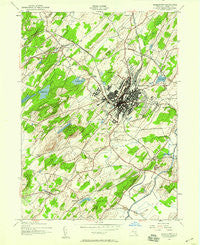 Middletown New York Historical topographic map, 1:24000 scale, 7.5 X 7.5 Minute, Year 1942