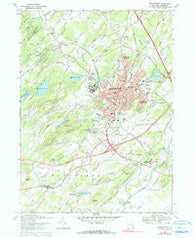 Middletown New York Historical topographic map, 1:24000 scale, 7.5 X 7.5 Minute, Year 1969