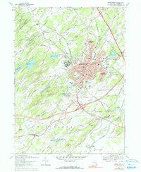 Middletown New York Historical topographic map, 1:24000 scale, 7.5 X 7.5 Minute, Year 1969