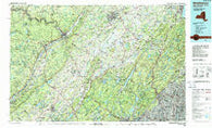 Middletown New York Historical topographic map, 1:100000 scale, 30 X 60 Minute, Year 1986