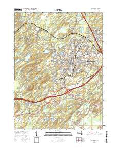 Middletown New York Current topographic map, 1:24000 scale, 7.5 X 7.5 Minute, Year 2016