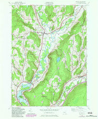 Milford New York Historical topographic map, 1:24000 scale, 7.5 X 7.5 Minute, Year 1943