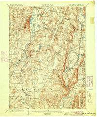 Millbrook New York Historical topographic map, 1:62500 scale, 15 X 15 Minute, Year 1902