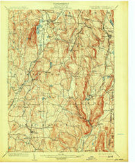 Millbrook New York Historical topographic map, 1:62500 scale, 15 X 15 Minute, Year 1902
