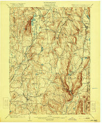 Millbrook New York Historical topographic map, 1:62500 scale, 15 X 15 Minute, Year 1902