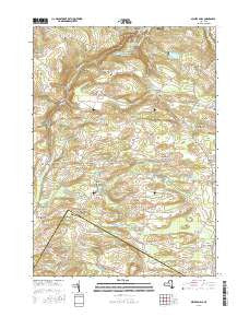 Millers Mills New York Current topographic map, 1:24000 scale, 7.5 X 7.5 Minute, Year 2016