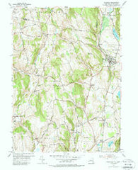Millerton New York Historical topographic map, 1:24000 scale, 7.5 X 7.5 Minute, Year 1955