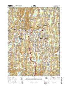 Mohegan Lake New York Current topographic map, 1:24000 scale, 7.5 X 7.5 Minute, Year 2016