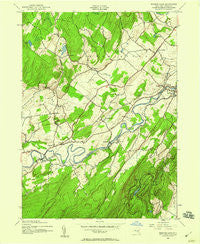 Mohonk Lake New York Historical topographic map, 1:24000 scale, 7.5 X 7.5 Minute, Year 1942