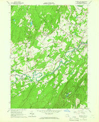 Mohonk Lake New York Historical topographic map, 1:24000 scale, 7.5 X 7.5 Minute, Year 1964