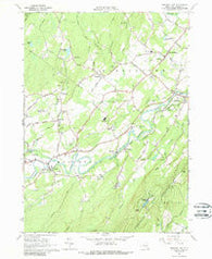 Mohonk Lake New York Historical topographic map, 1:24000 scale, 7.5 X 7.5 Minute, Year 1964