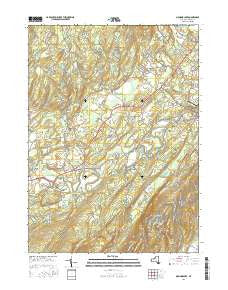 Mohonk Lake New York Current topographic map, 1:24000 scale, 7.5 X 7.5 Minute, Year 2016