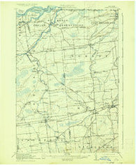 Moira New York Historical topographic map, 1:62500 scale, 15 X 15 Minute, Year 1917