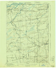 Moira New York Historical topographic map, 1:62500 scale, 15 X 15 Minute, Year 1917