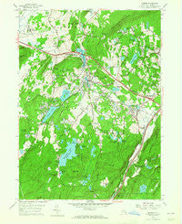 Monroe New York Historical topographic map, 1:24000 scale, 7.5 X 7.5 Minute, Year 1957