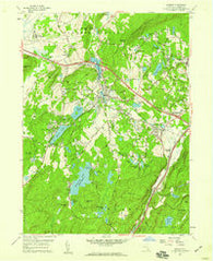 Monroe New York Historical topographic map, 1:24000 scale, 7.5 X 7.5 Minute, Year 1957