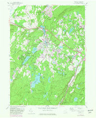 Monroe New York Historical topographic map, 1:24000 scale, 7.5 X 7.5 Minute, Year 1957