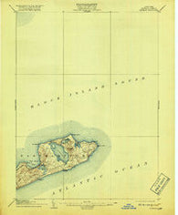 Montauk New York Historical topographic map, 1:62500 scale, 15 X 15 Minute, Year 1904